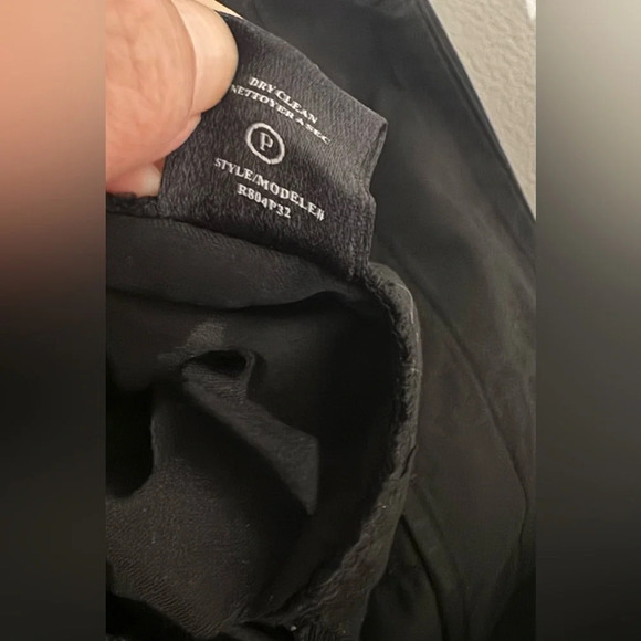 Robert Rodriguez Black Cropped Pants Luxe Ribbon Belt Career Office Size 8 - Picture 10 of 10